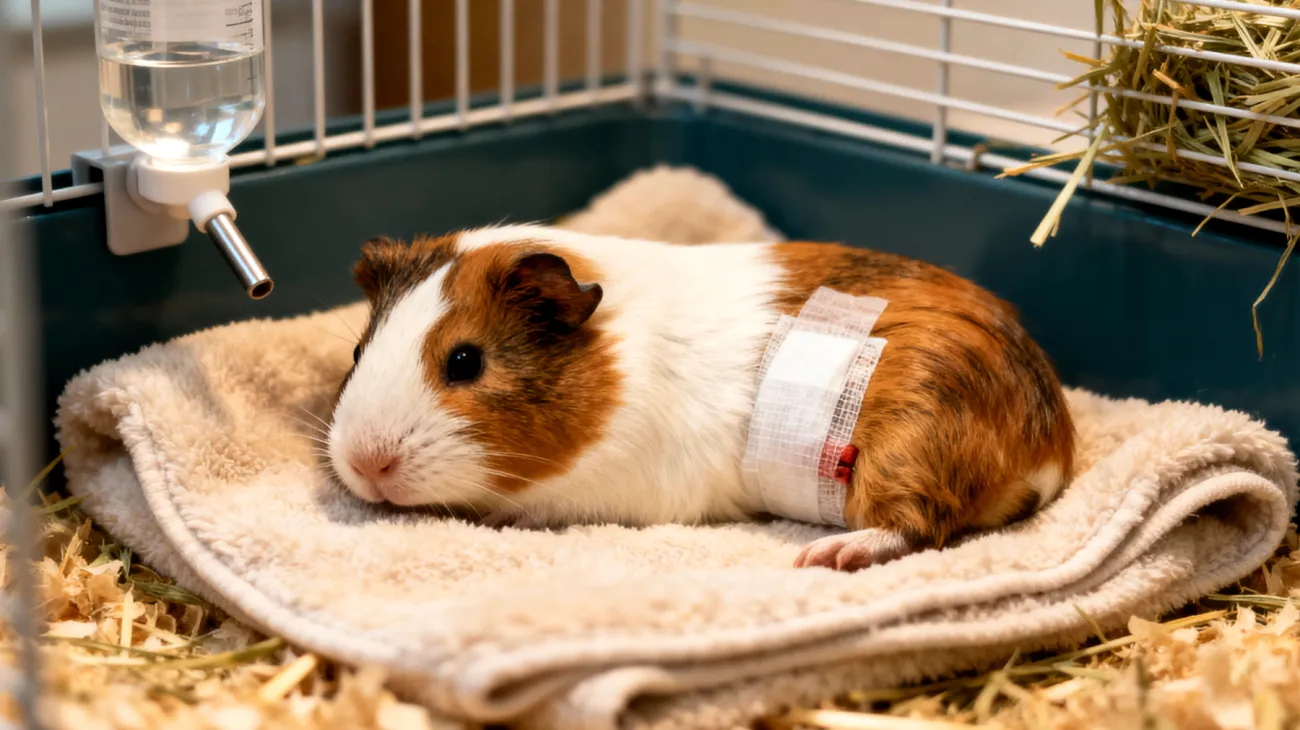 Meerschweinchen zeigt nach der Kastration Verhaltensänderungen und benötigt spezielle Eingewöhnungsmaßnahmen und eine angepasste Adoptionsbetreuung während der Heilungsphase"