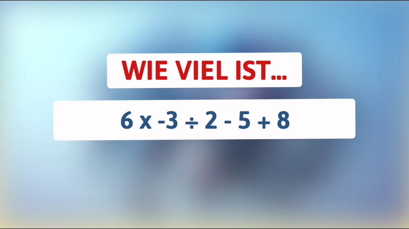 Bist du ein mathematisches Genie? Löse das Rätsel, das deine Intelligenz testen wird!"