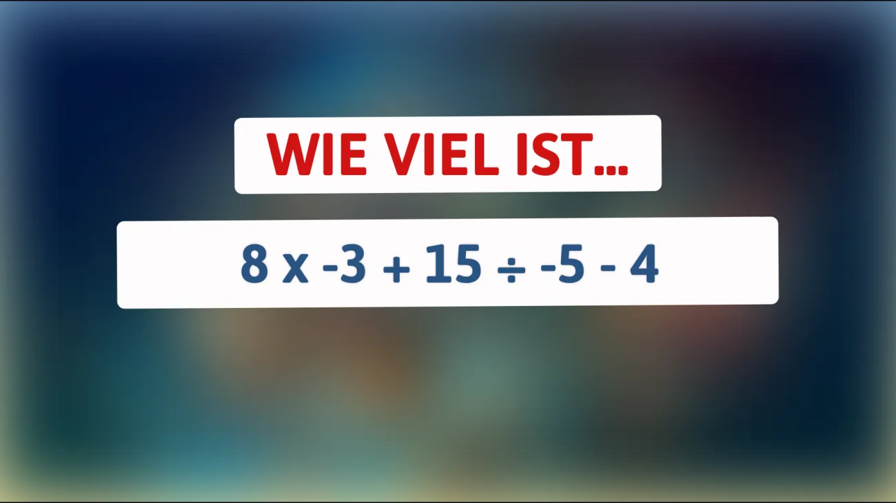 Nur für Genies: Kannst du dieses mathematische Rätsel knacken? Teste dein Wissen!"