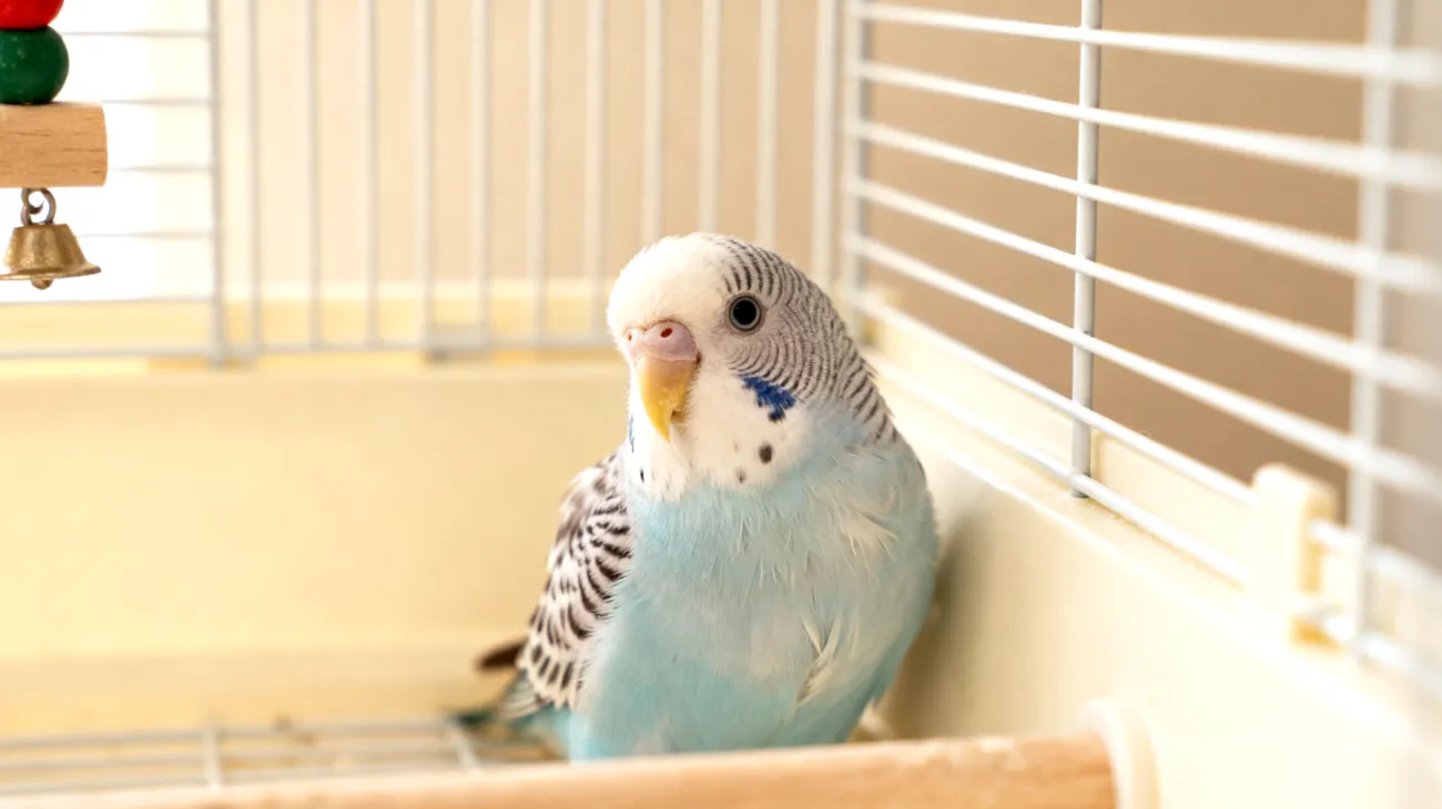 Junger Wellensittich zeigt Schwierigkeiten bei der Eingewöhnung in sein neues Zuhause und benötigt eine strukturierte Adoptionsstrategie mit altersgerechten Anpassungsmaßnahmen"